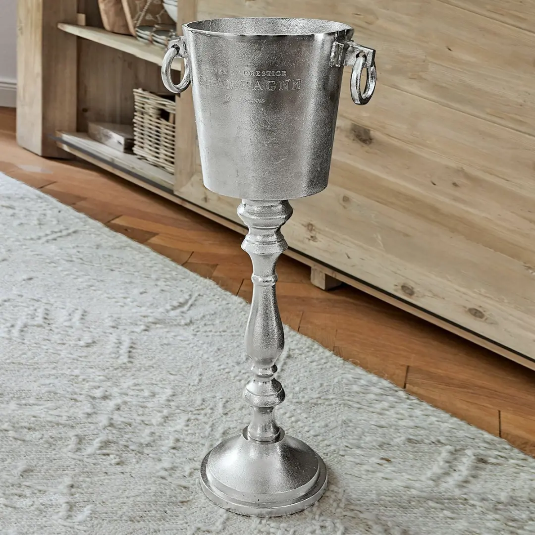 Loberon Champagnekoeler Danville - Zilverkleur