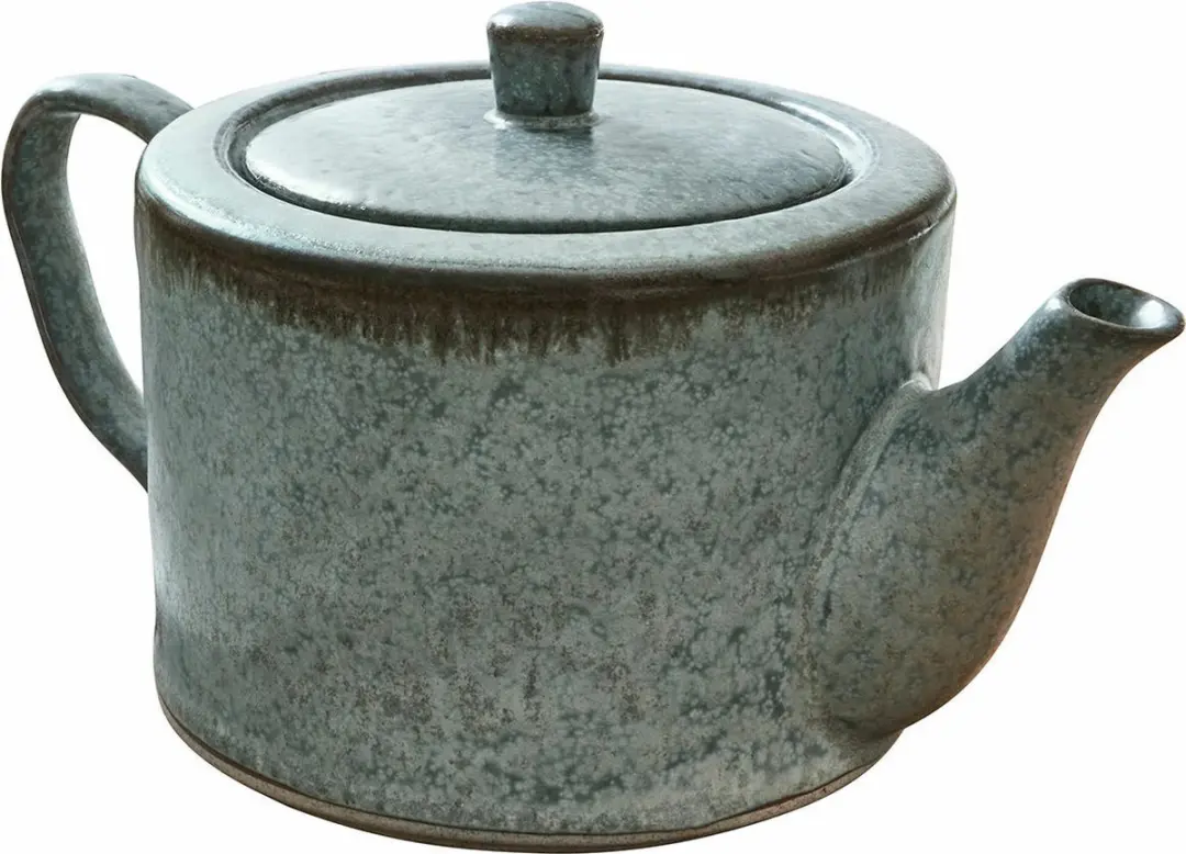 Loberon Theepot Biarré - turquoise/bruin