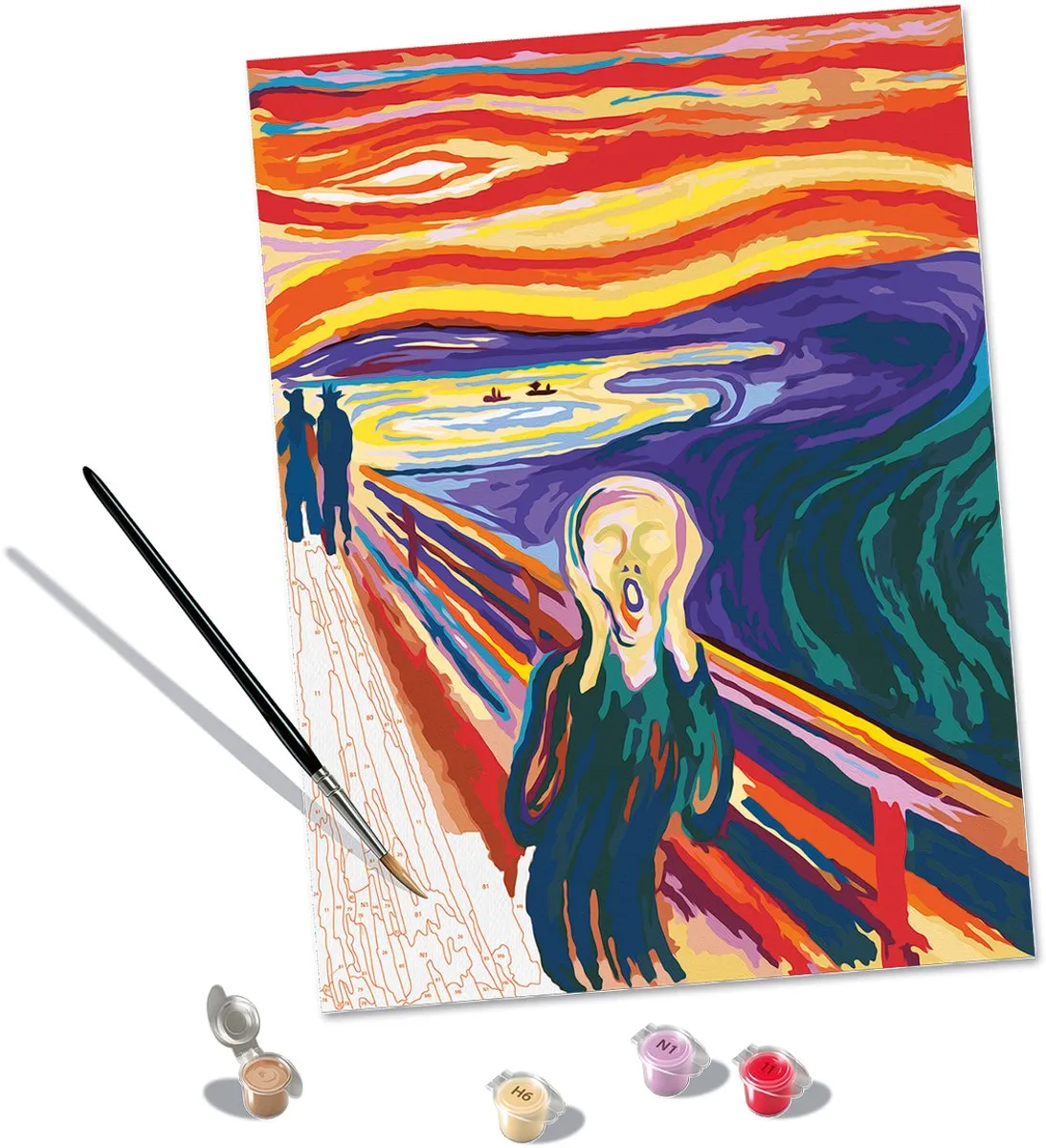 Ravensburger CreArt Munch De Schreeuw Acrylverfset - Meerkleurig