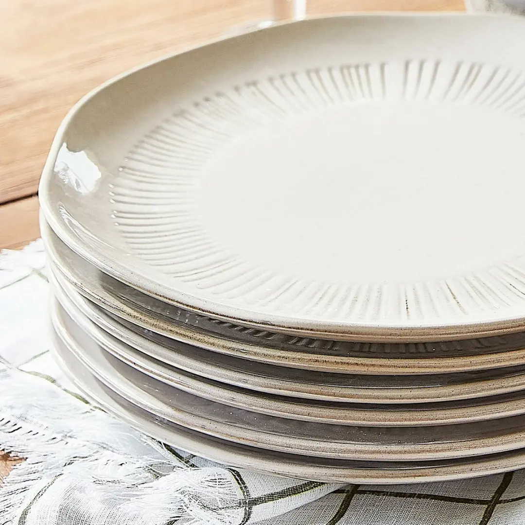 Loberon Périers Bordenset 6-delig - Beige