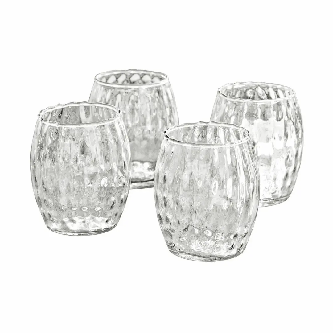 Loberon Bourgavin Glas Set - 4 Stuks Ø9.5cm Heldere - afbeelding 6 van 6