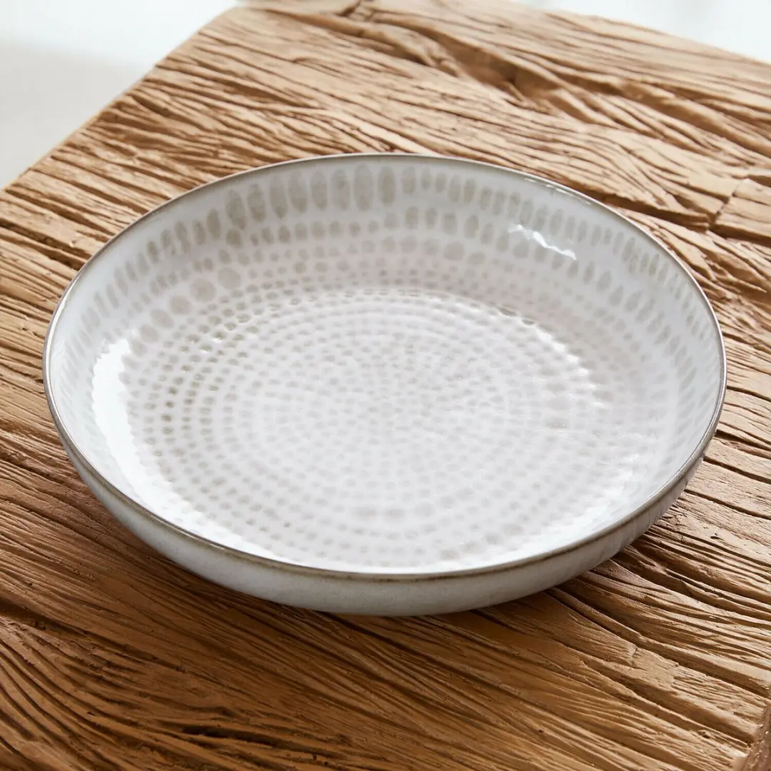 Loberon Marnis Servies Set 24-delig - Grijs/Bruin - afbeelding 6 van 6