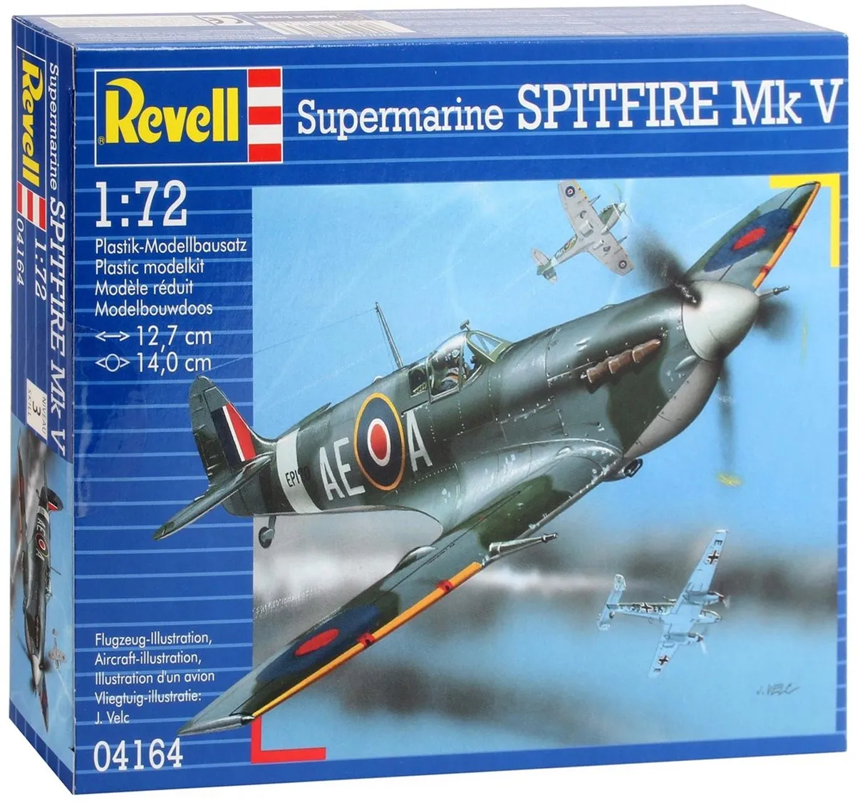 Revell 04164 Spitfire Mk.V Modelbouwpakket 1:72 - Militair vliegtuig - Multi