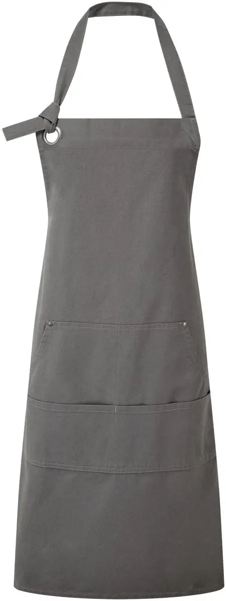 Schort/Tuniek/Werkblouse Unisex One Size Premier Dark Grey 100% Katoen