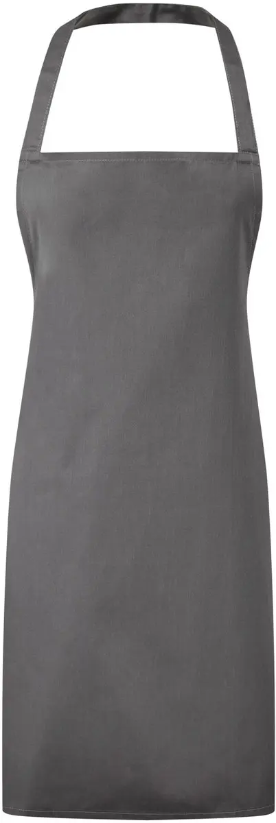 Schort/Tuniek/Werkblouse Unisex One Size Premier Dark Grey 80% Polyester, 20% Ka