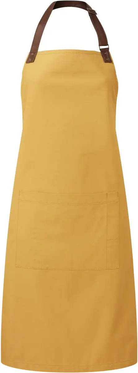 Schort/Tuniek/Werkblouse Unisex One Size Premier Mustard 100% Katoen