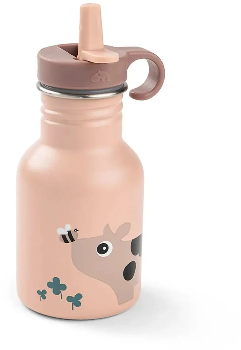 Done By Deer Tiny Farm Thermosfles 350ml - Roze