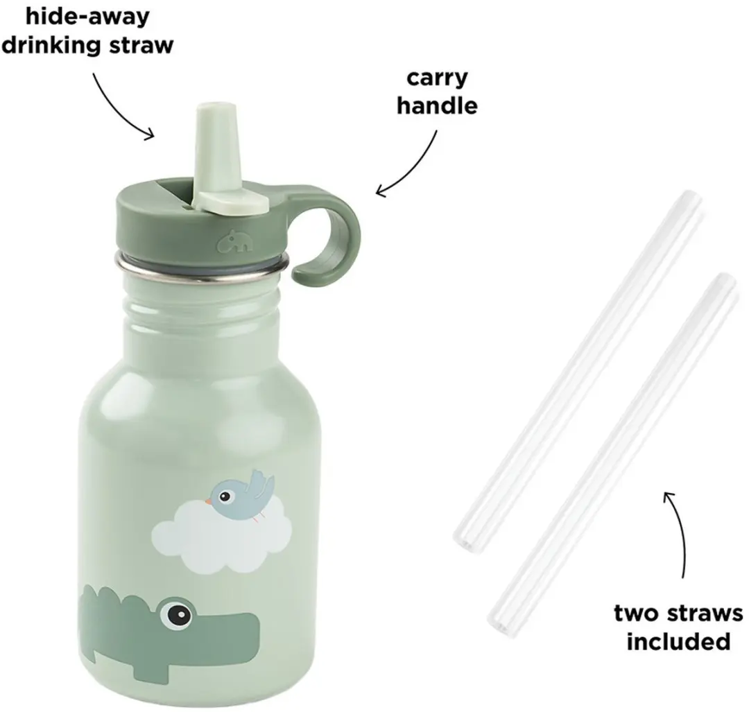 Done By Deer Playground Thermosfles 350ml - Groen - afbeelding 5 van 6