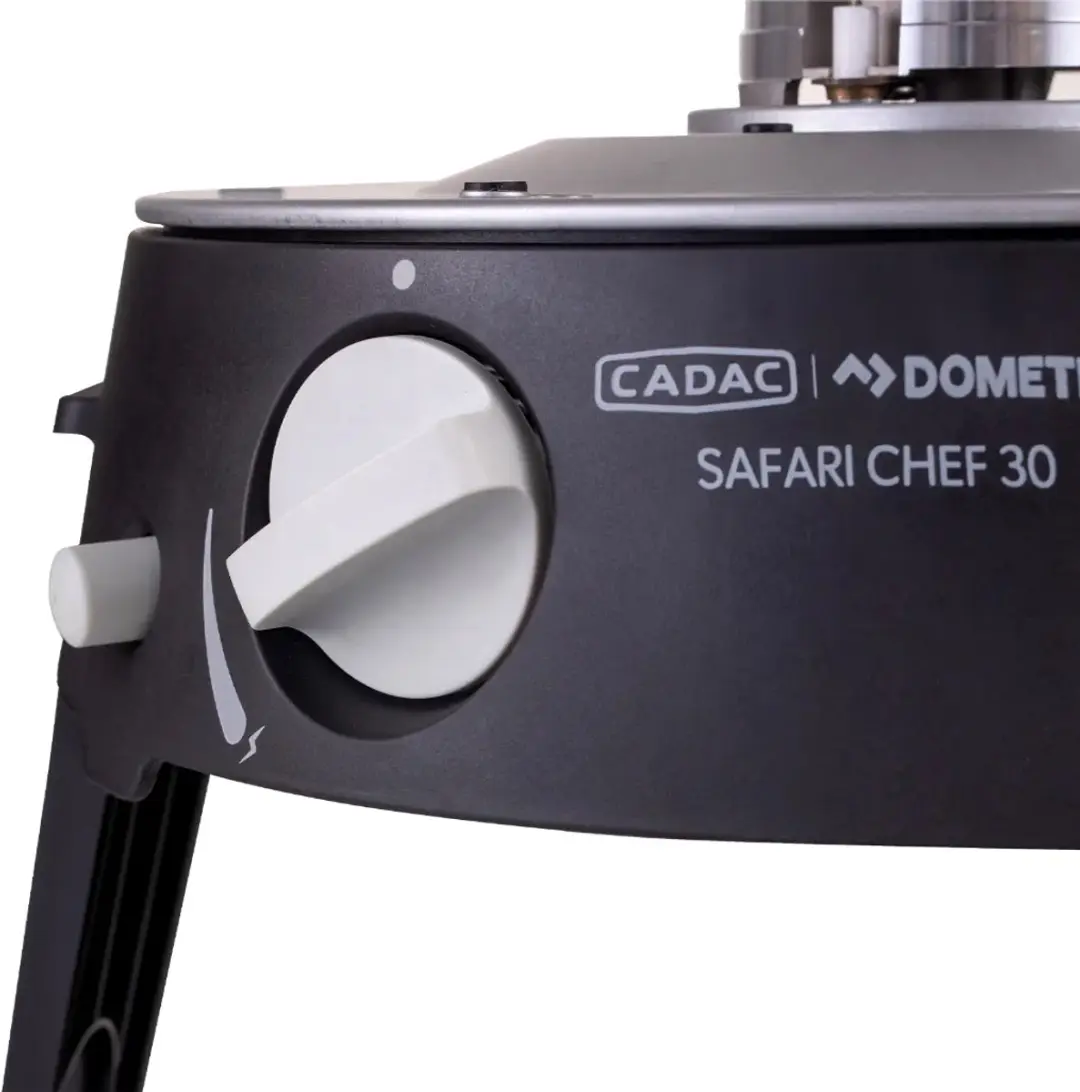 Cadac Safari Chef 30 HP Combo Gas BBQ - 30cm - 3 Burgers - Zwart