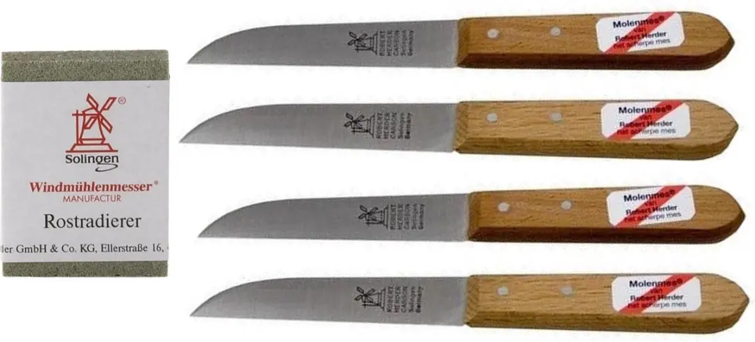 Robert Herder Klassiker Benelux Aardappelmes 8,5 cm carbonstaal met FSC roodbeuk