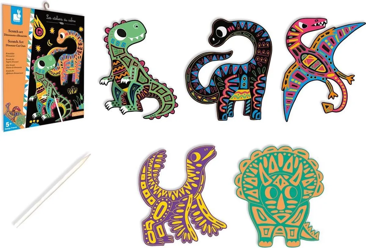 Janod Scratch Art Dinosaurus