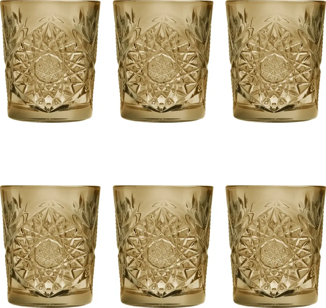 Onis Libbey Hobstar Tumbler - 0,35l - Geel - 6 Stuks