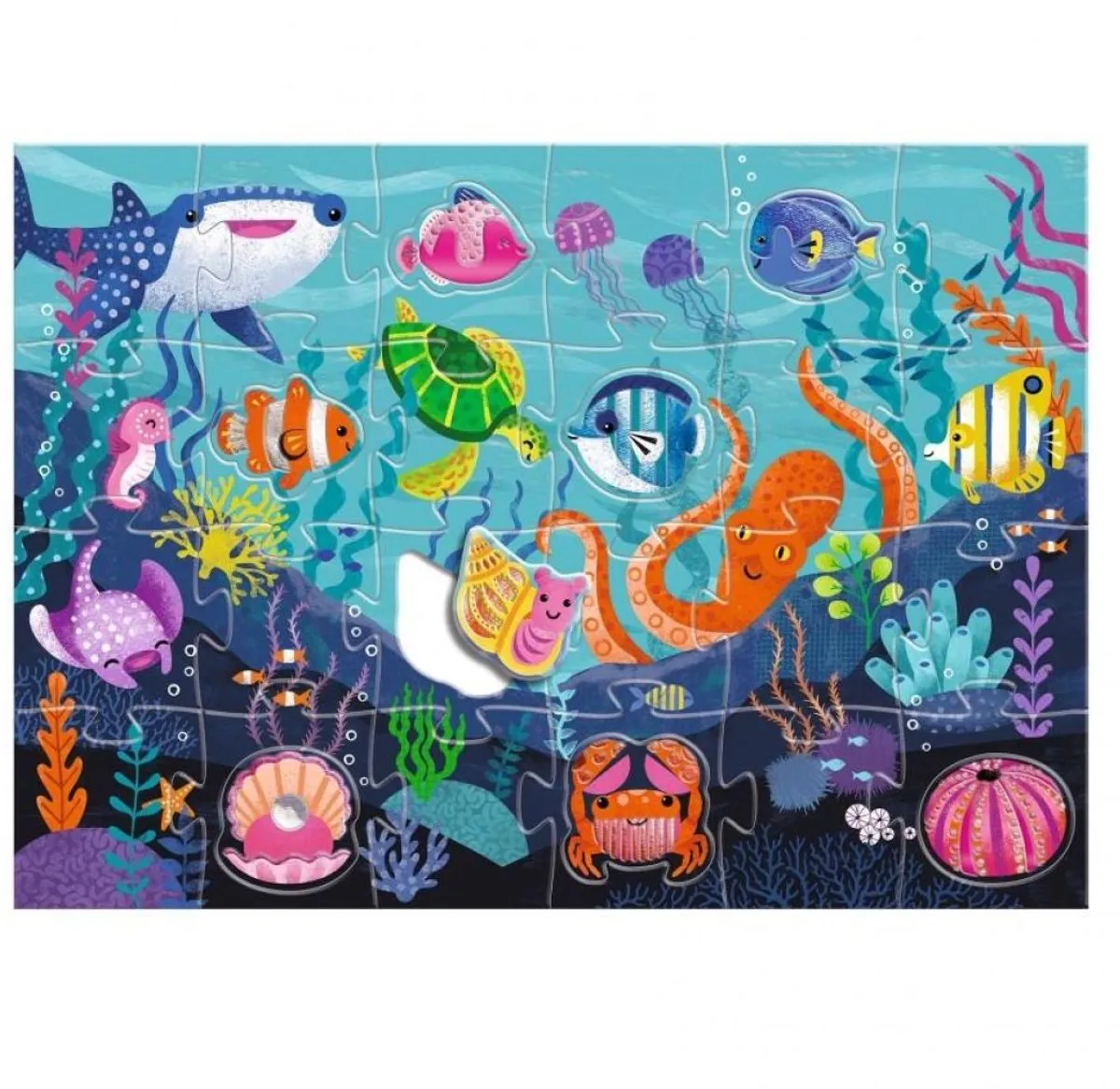 Djeco Reuzenpuzzel Onderwaterwereld 1000 Stuks - DJ07166 - afbeelding 2 van 5