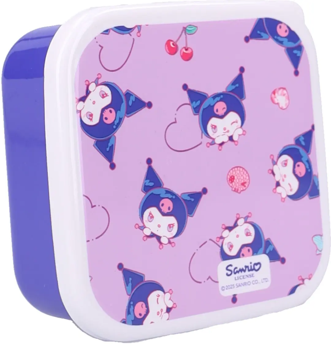 Kuromi Snackbox 3-in-1 3 Stuks - Meerkleurig - 1,8L