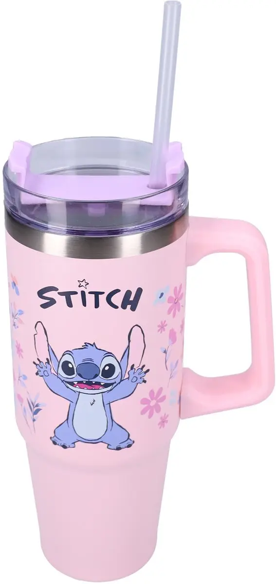 Lilo & Stitch Bottled Bliss Roze Schoolbeker & Drinkfles 900ml
