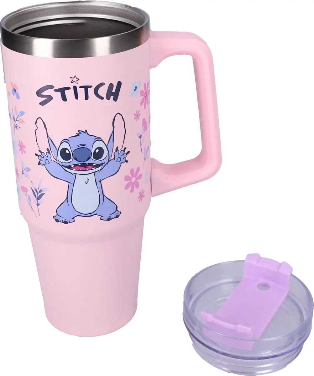 Lilo & Stitch Bottled Bliss Roze Schoolbeker & Drinkfles 900ml