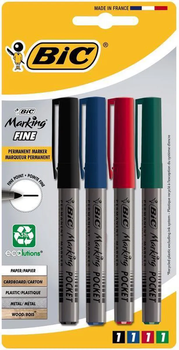 Bic Ecolutions Viltstift - Assorti