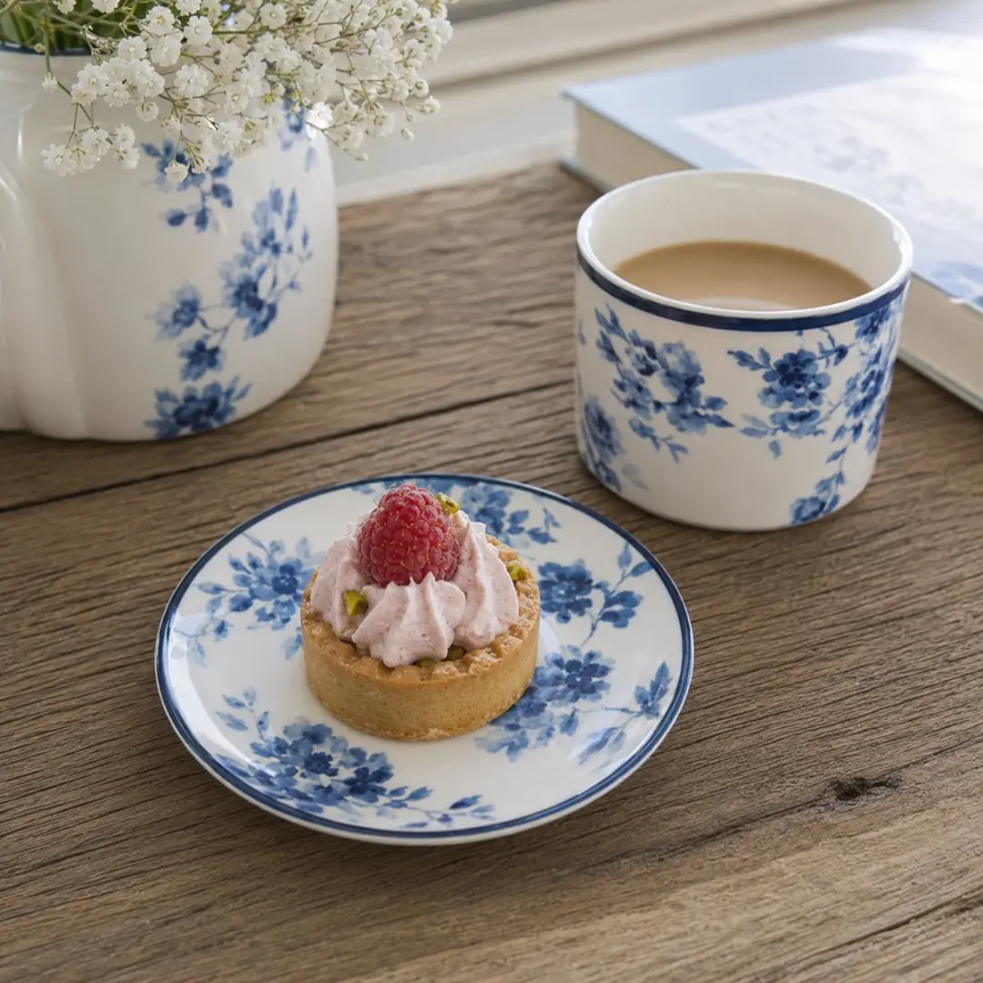 Laura Ashley Blueprint Petit Four Bord - Ø12cm - China Rose