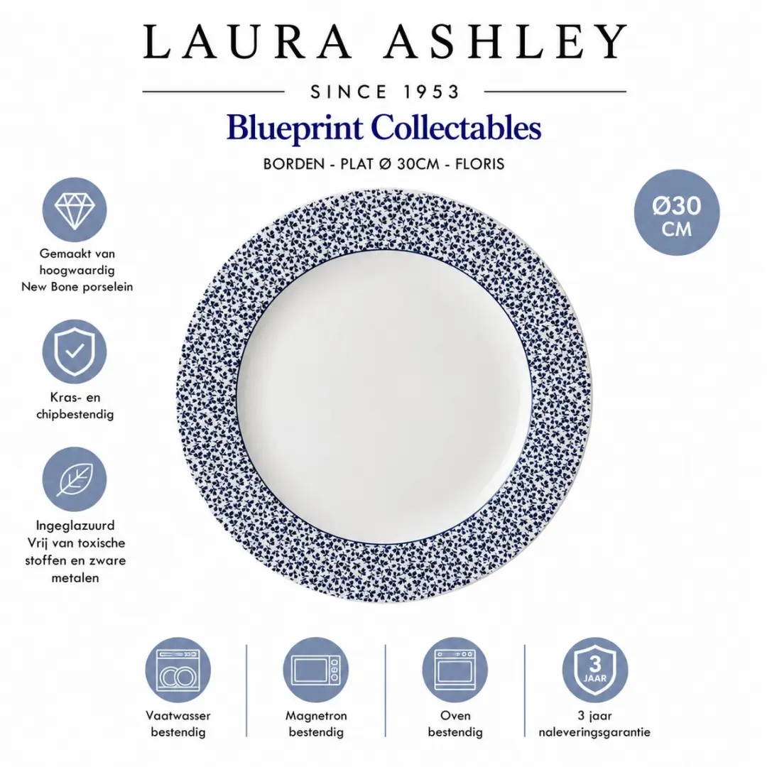 Laura Ashley Blueprint Borden Ø30cm - Floris