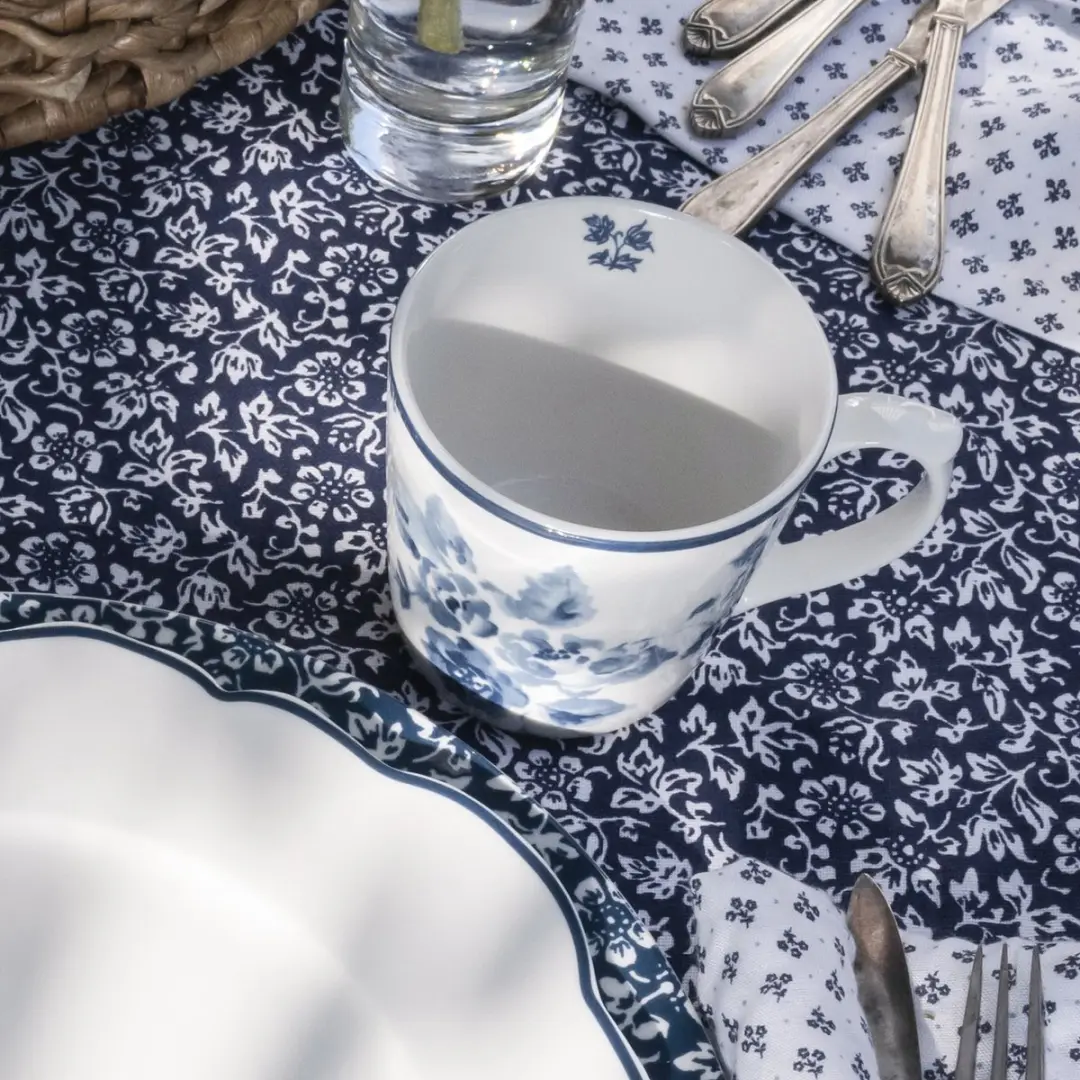 Laura Ashley Blueprint Mokken Set 4 Stuks - 32cl China Rose