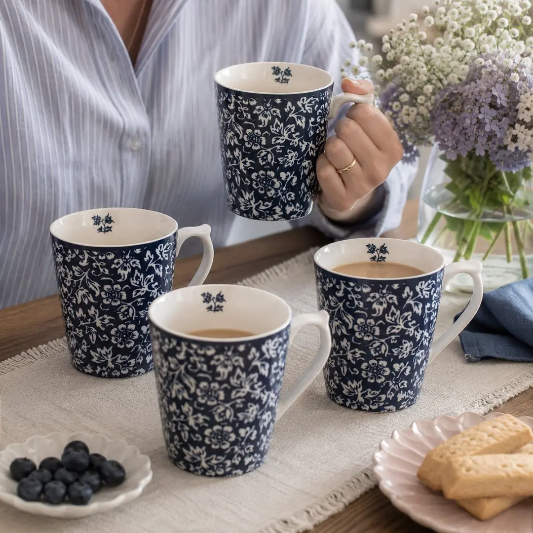 Laura Ashley Blueprint Mokken - 4 Stuks 32cl - Sweet Alyssum