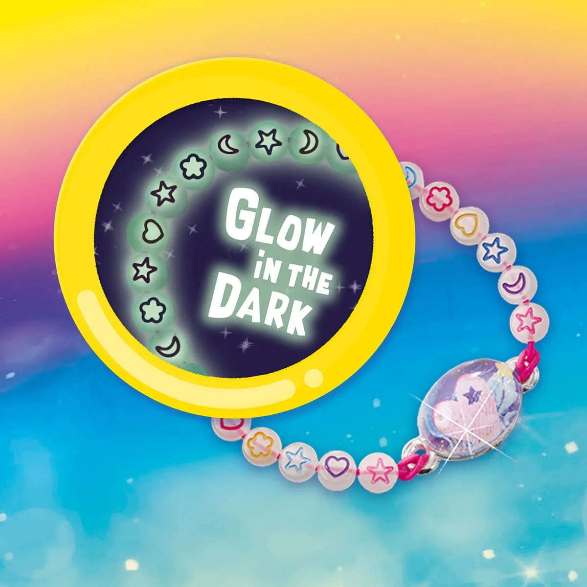 SES Creative Galaxy Glow-in-the-Dark Armbanden - 4 Stuks