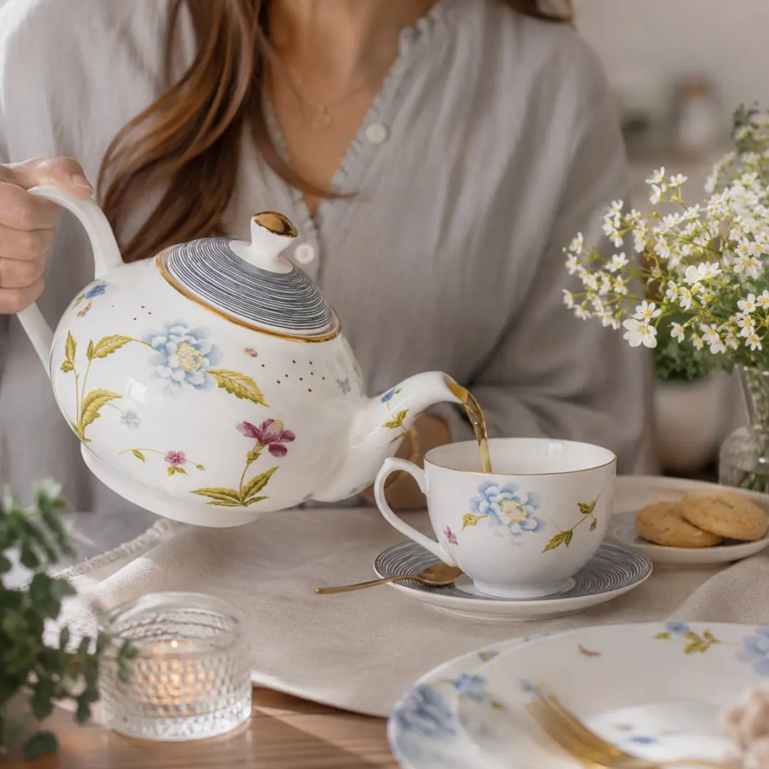 Laura Ashley Heritage Theepot Elveden - 1,6L - Wit