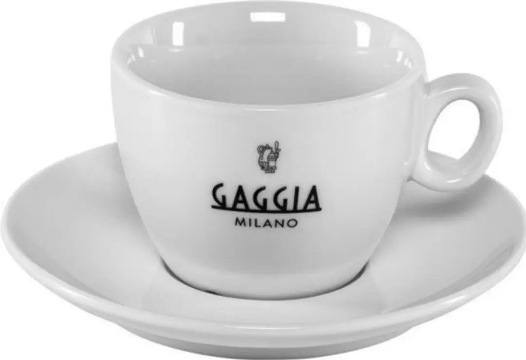 Gaggia RI9708/01 Porseleinen Cappuccinokopjes - 4 Stuks - Glanzend wit