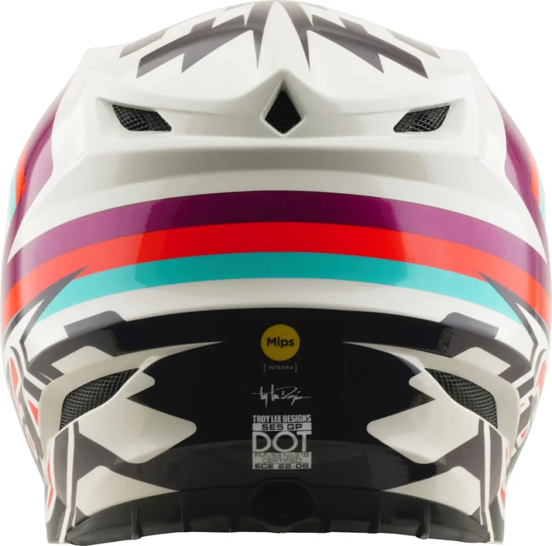 Troy Lee Designs SE5 Polycarb MIPS Motocrosshelm - XL - Paars/Wit