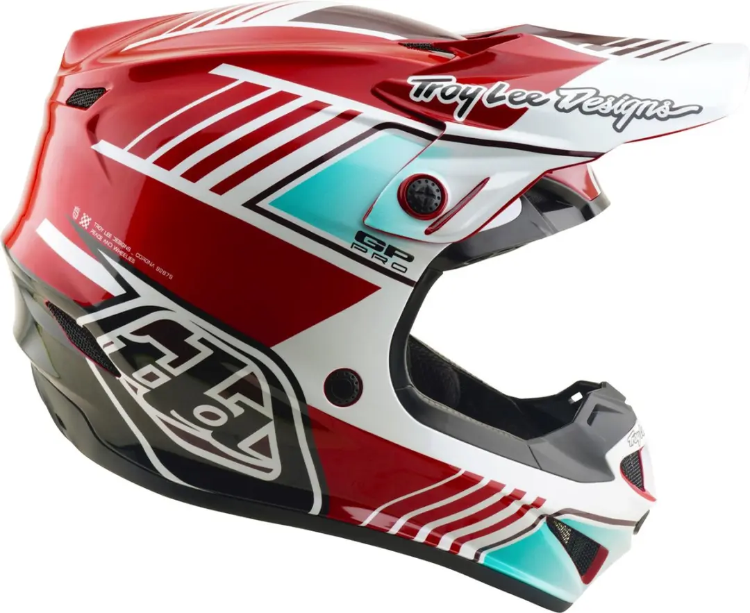 Troy Lee Designs GP Pro MIPS Motocrosshelm XXL - Rood/Wit