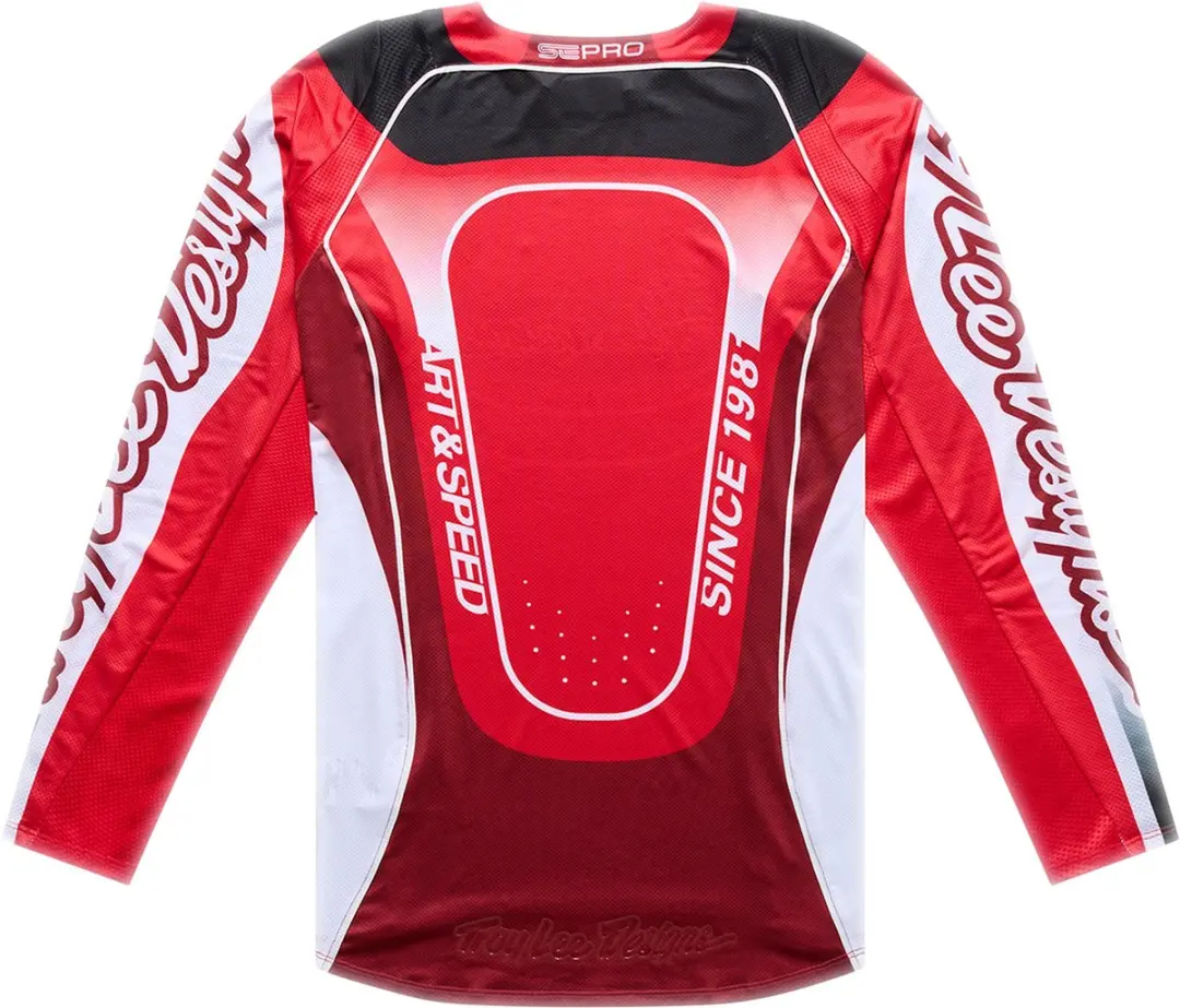 Troy Lee Designs SE Pro Salvo Motocross-trui - Rood/wit - XL