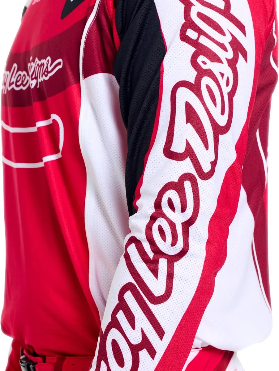 Troy Lee Designs SE Pro Salvo Motocross-trui - Rood/wit - XL