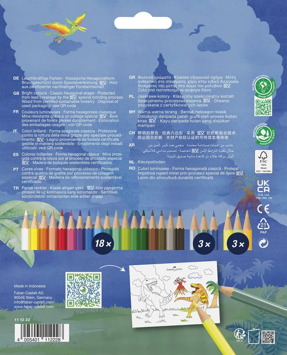 Faber-Castell FC-111222 Kleurpotloden - 24 Stuks - Assorti