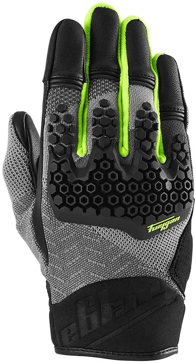 Furygan Jack Handschoenen Zwart Grijs Geel Fluo