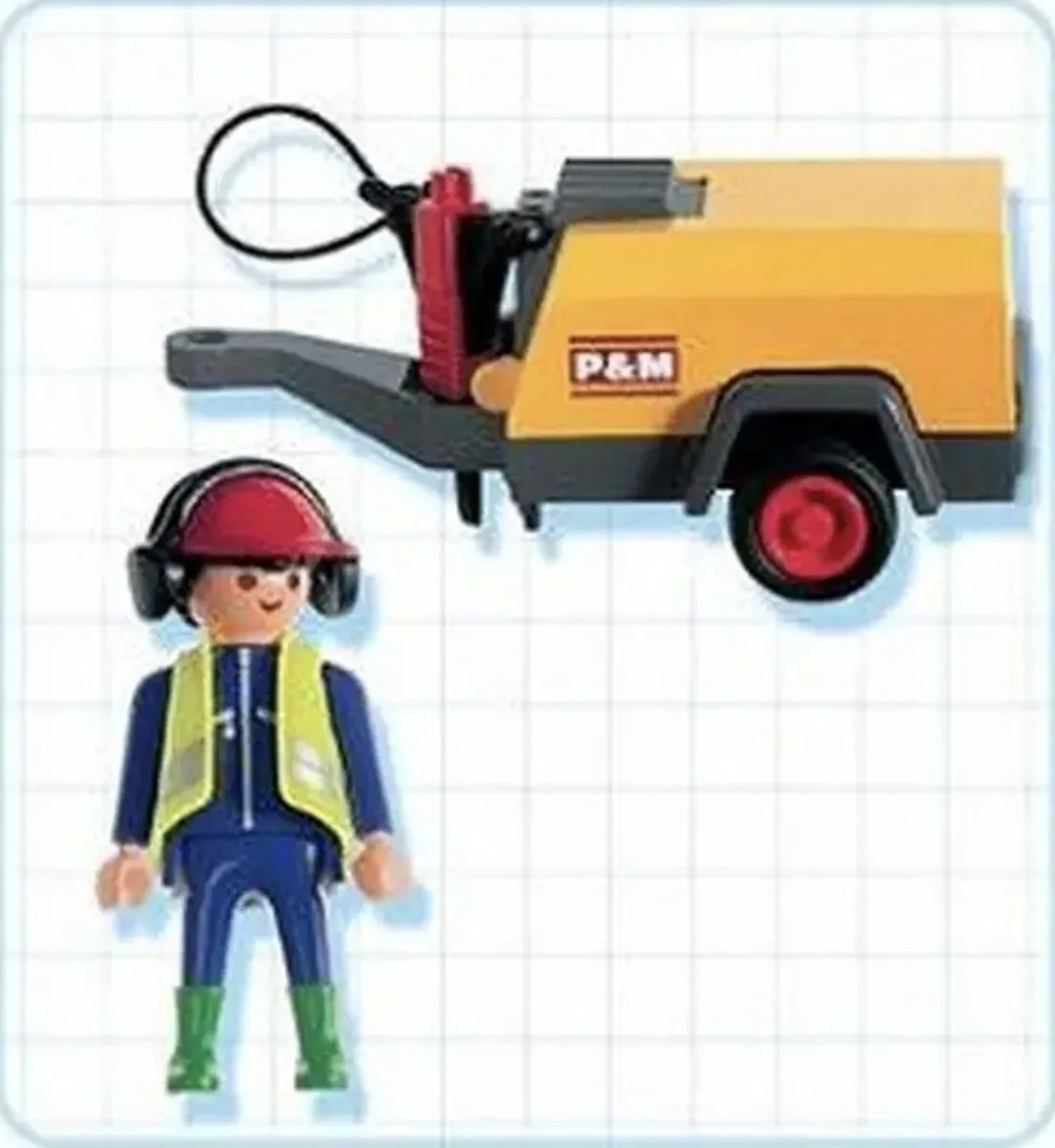 Playmobil 3270 Bouwvakker met Drilboor - Multi