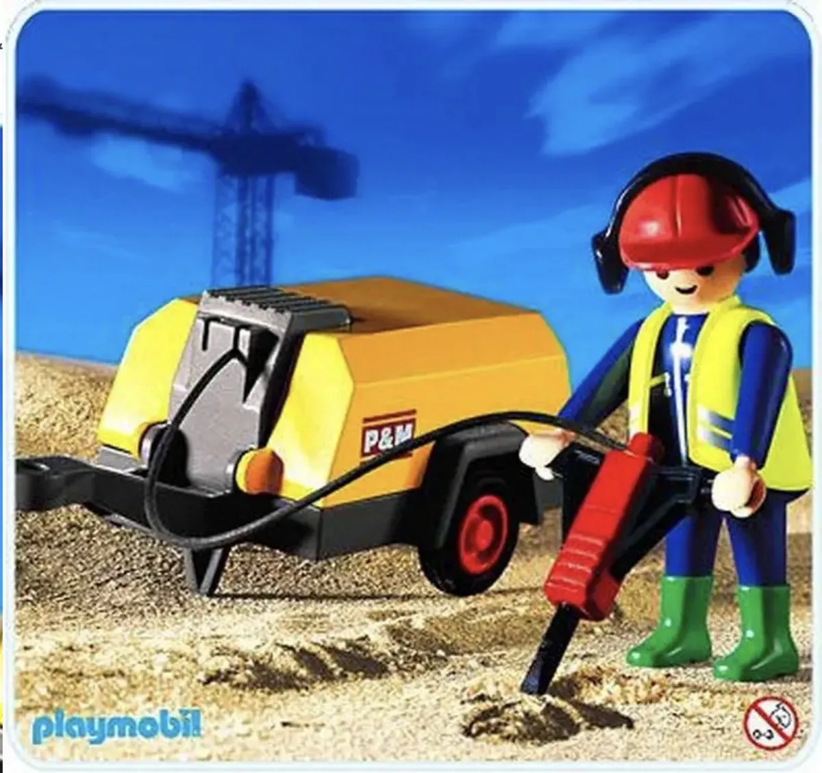 Playmobil 3270 Bouwvakker met Drilboor - Multi