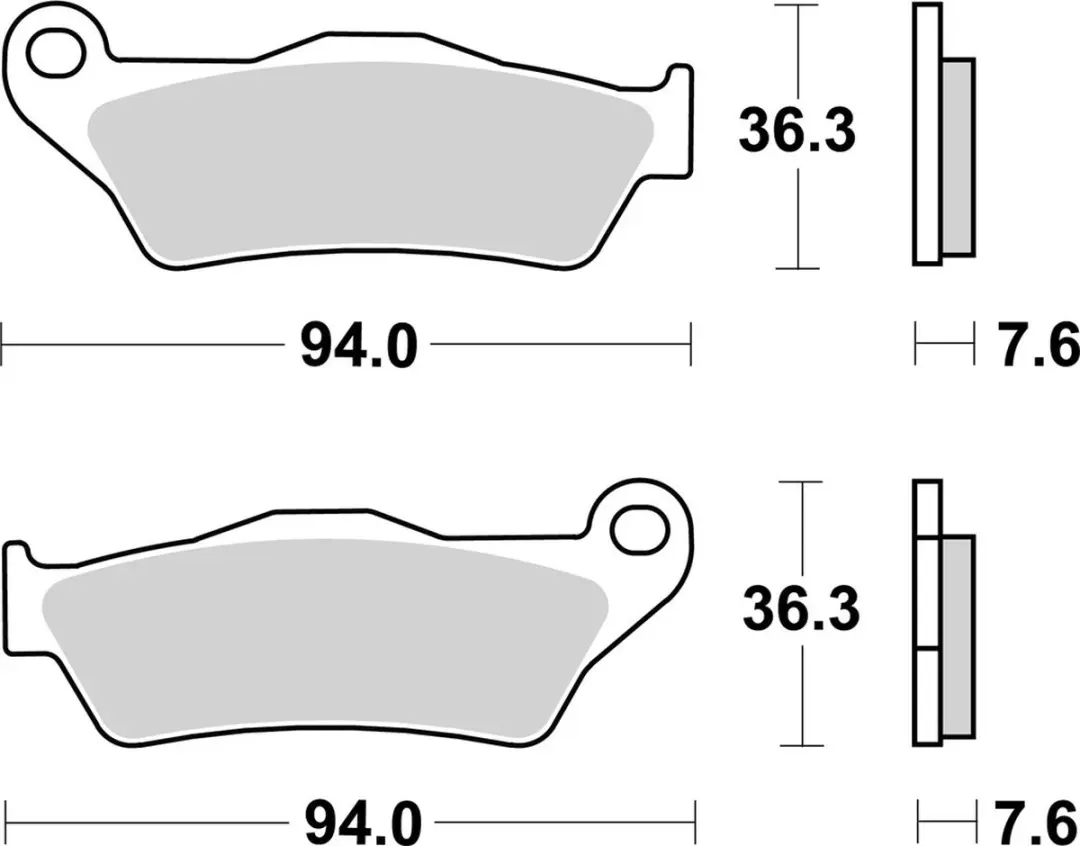 Plaquette de frein SBS pour Moto KTM 125 SX 1994 à 2020 AV Neuf