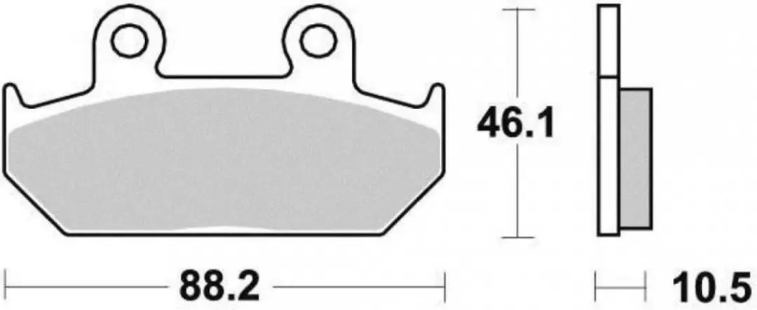 Plaquette de frein Brembo pour Moto Honda 600 Vt C Shadow 1989 à 1993 AV Neuf