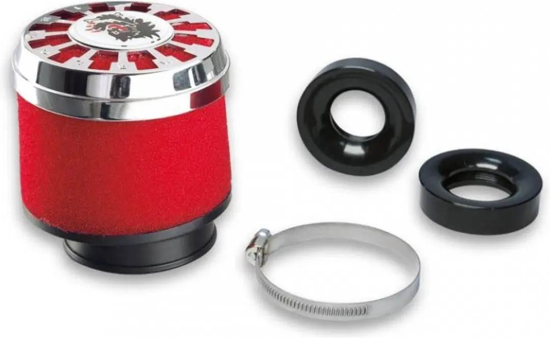 Filtre à air cornet Malossi Red Filter E13 droit pour Dellorto PHBL 20 à 26 Ne