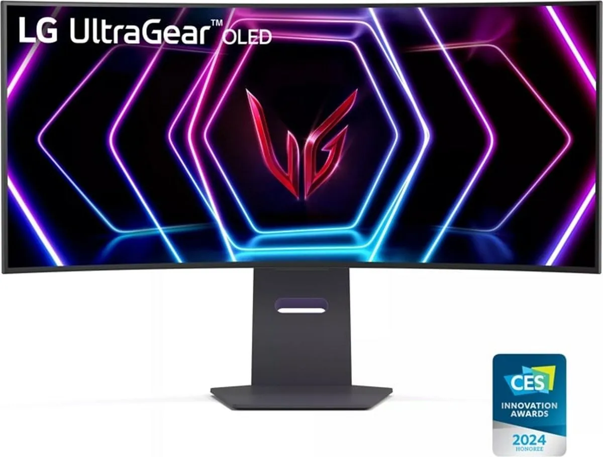 LG UltraGear OLED 39GS95QE-B Curved Ultrawide Monitor