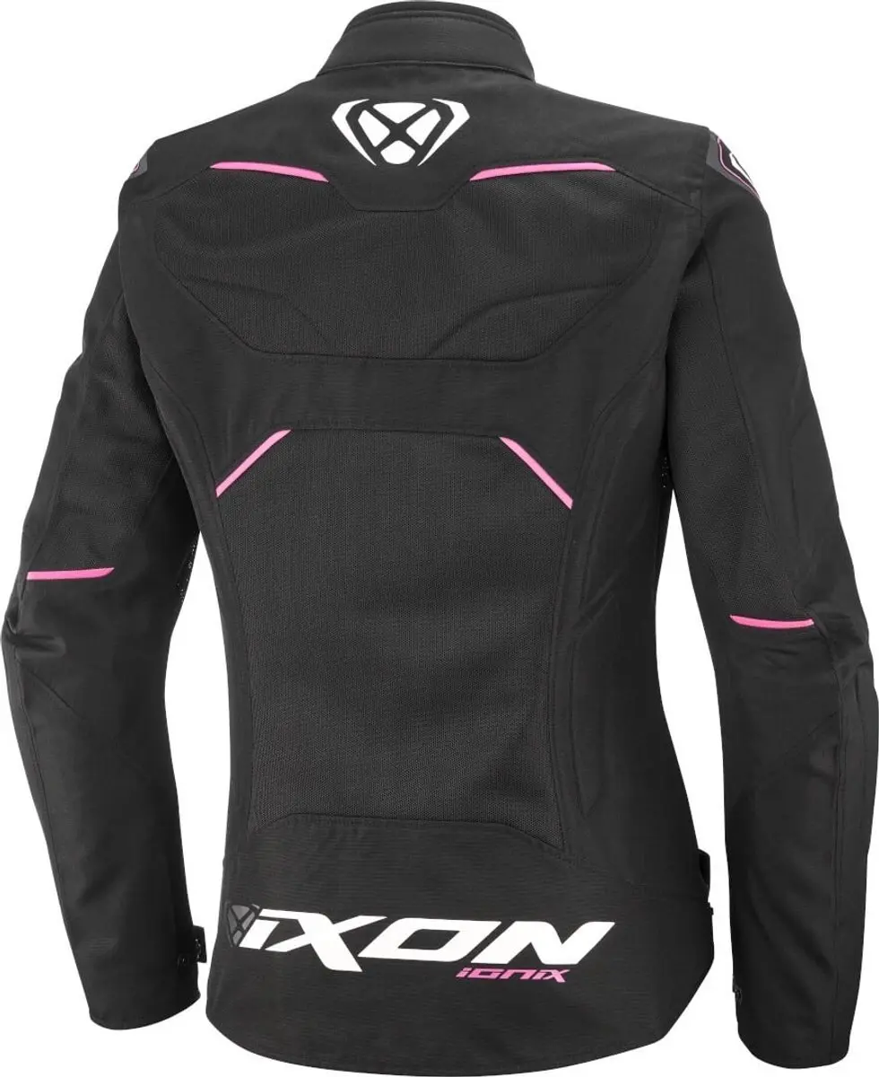 IXON Ionix Lady Motorjas - Zwart/Rozeroze - XS