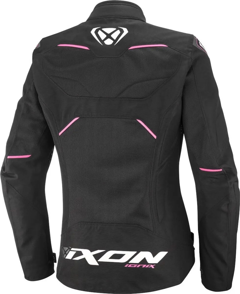 IXON Ionix Lady Motorjas - Zwart/Rozeroze - XS