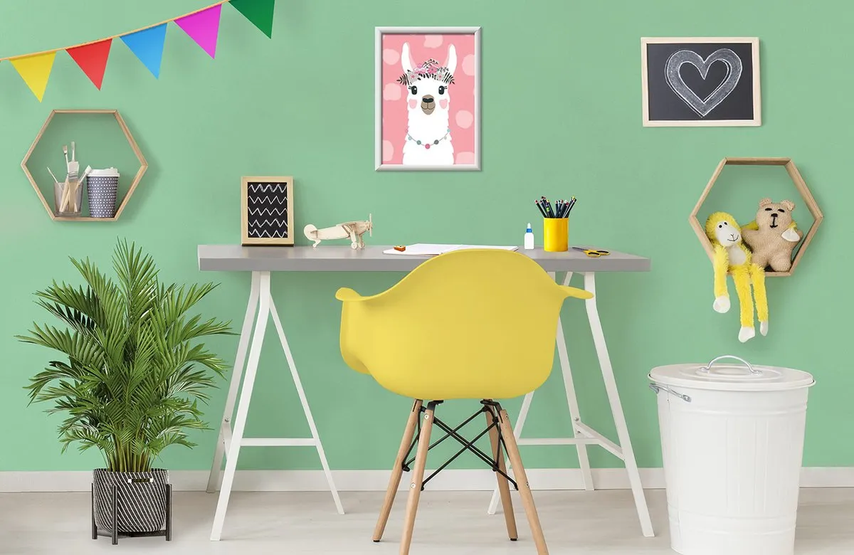 Ravensburger CreArt No Drama Llama Kleuren op nummer - Roze/Wit