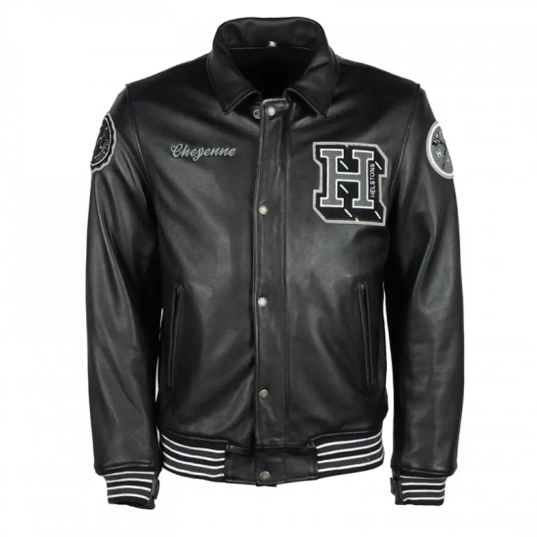Helstons Cheyenne Cuir Rag Jas Zwart
