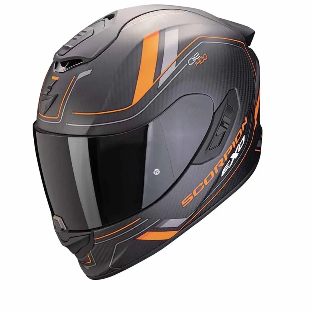 Scorpion EXO-1400 Evo II Carbon Air Mirage Matt Zwart Oranje Integraalhelm