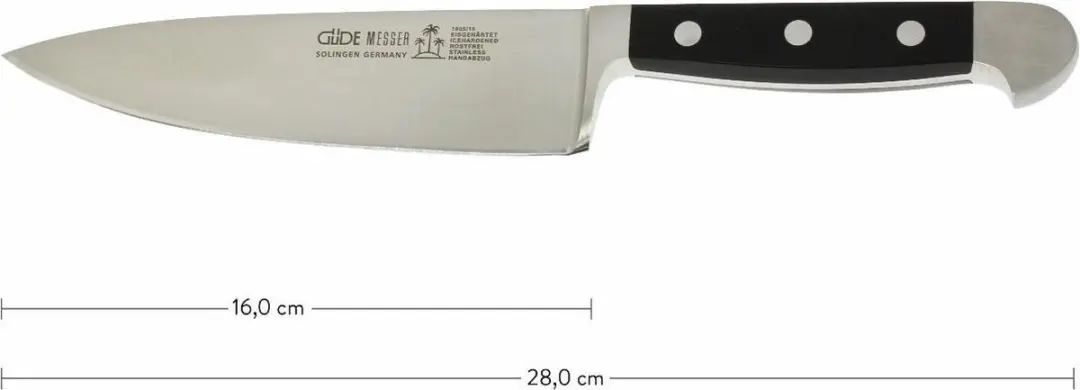 Güde Alpha kookmes 16 cm Zwart 1805/16