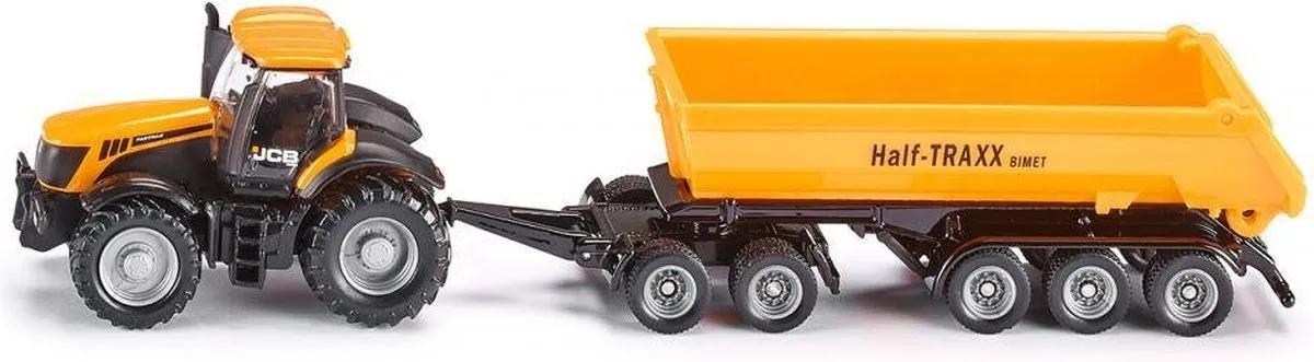 SIKU 1858 JCB Tractor met kiepwagen