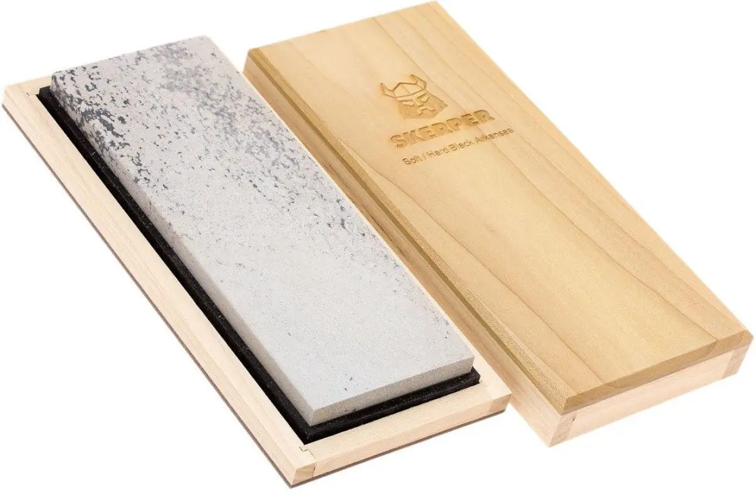 Skerper Soft/Hard Black Arkansas Slijpsteen NACB01 Slijpen Keukenmessen Scheerme