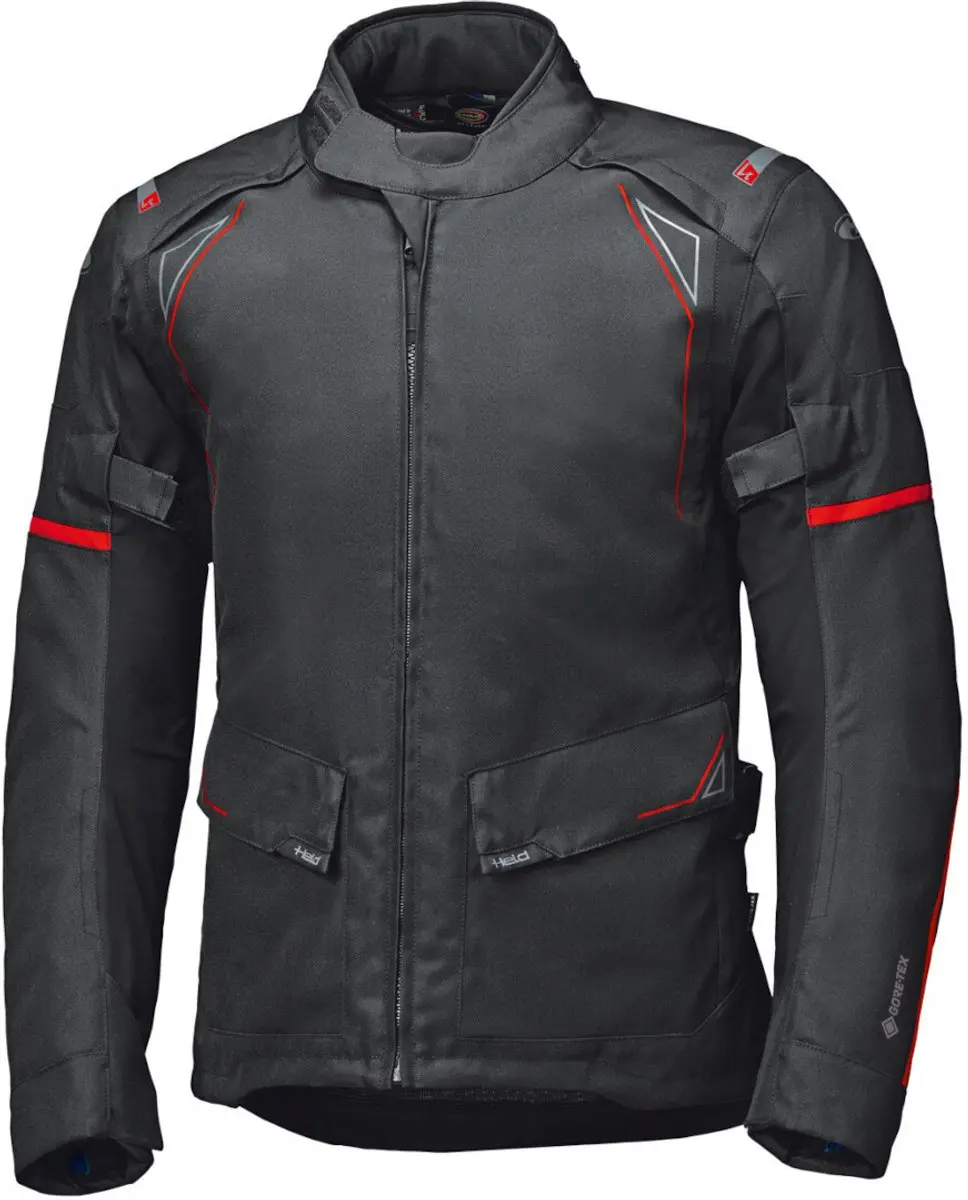 Held Savona ST Zwart Rood Waterdicht Textiele Motorjas