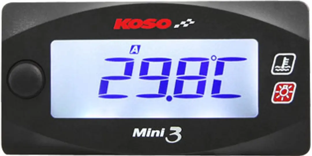 KOSO Mini3 Temperatuurmeter 0-120°C - 12V - afbeelding 2 van 2